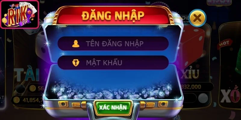 Thực hiện đăng nhập Rikvip trên website